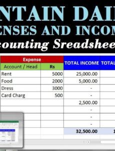 Free Expense And Income Report Template Excel