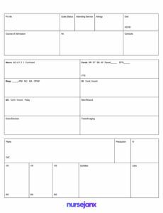 Free Nurse Shift Change Report Template Excel Sample