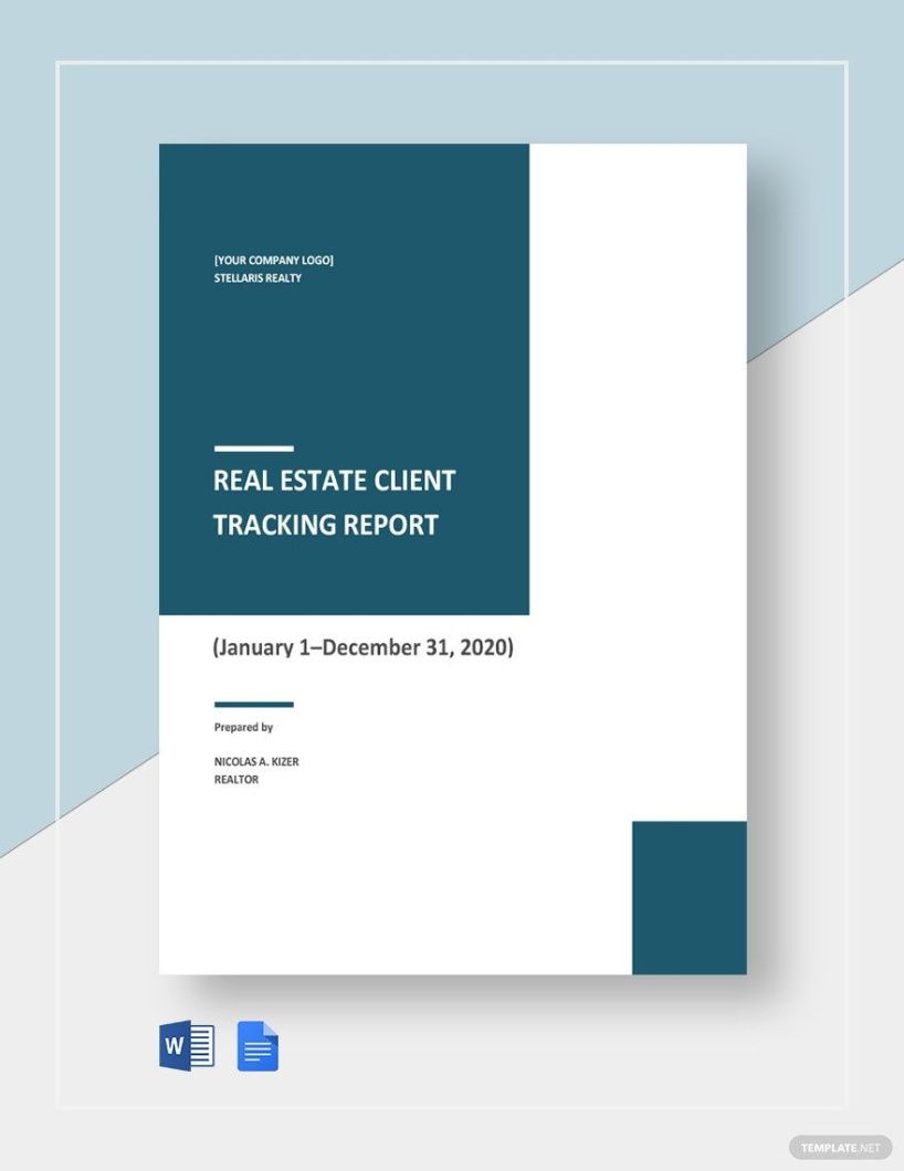 Free Real Estate Market Report Template