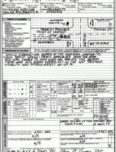 Free Traffic Accident Report Form Template Word