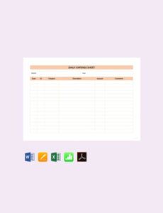 Google Sheets Expense Report Template Doc Sample