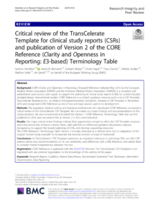 Printable Abbreviated Clinical Study Report Template Doc Example