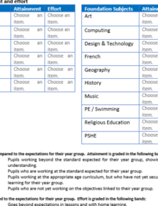 Printable End Of Year Report Template Excel Example