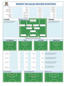 Printable Football Defensive Scouting Report Template Word