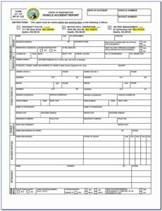 Printable Traffic Accident Report Form Template Doc