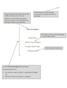 Professional Apa Style Lab Report Template  Sample