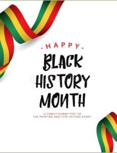 Professional Black History Month Report Template  Sample