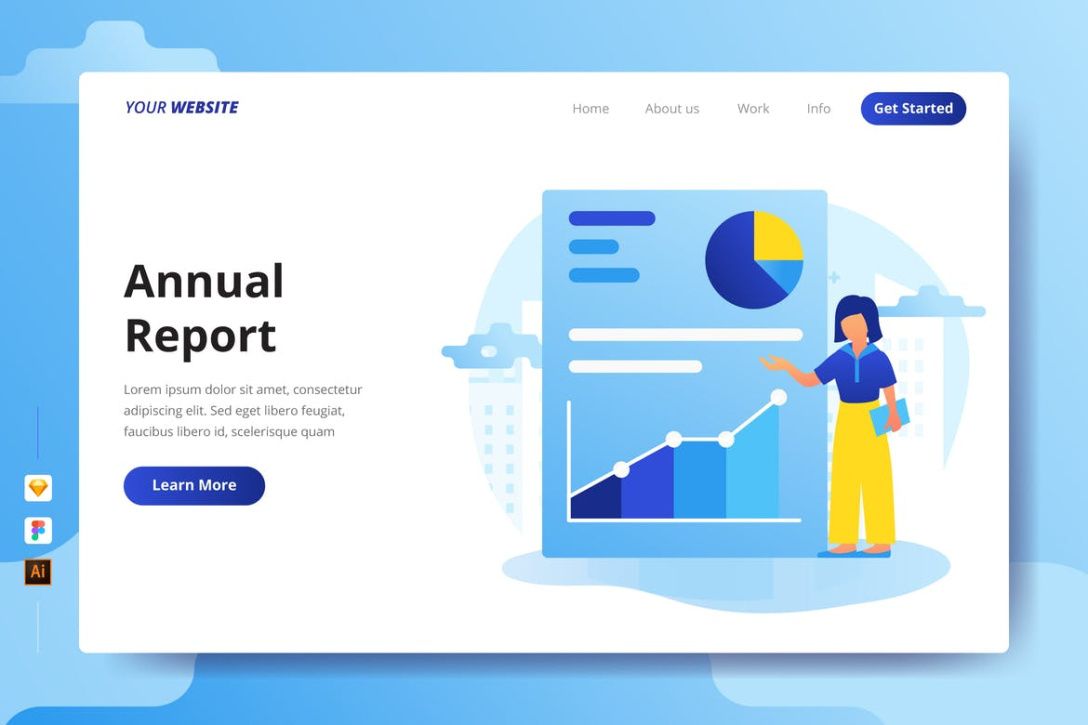 Professional Not For Profit Annual Report Template Word Sample