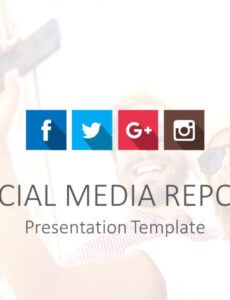 Professional Simple Social Media Report Template