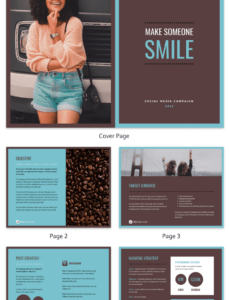 Professional Social Media Campaign Report Template Word Example