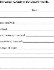 Security Guard Daily Activity Report Template Word Sample