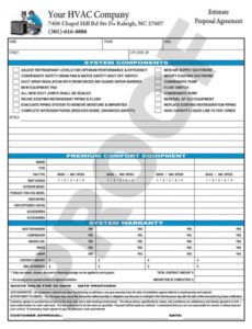 Air Conditioning Service Report Template Excel