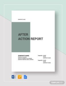 Blank After Action Review Report Template Word Sample