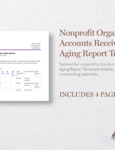 Costum Accounts Payable Aging Report Template Excel Sample