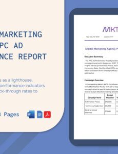 Printable Amazon Ppc Report Excel Template Pdf