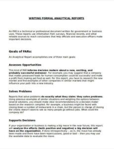 Professional Analytical Method Development Report Template Pdf