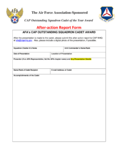 Army After Action Report Template Doc Example