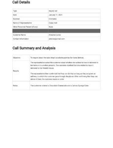 Best Call Center Daily Report Template