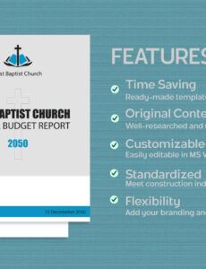 Best Church Annual Financial Report Template  Sample