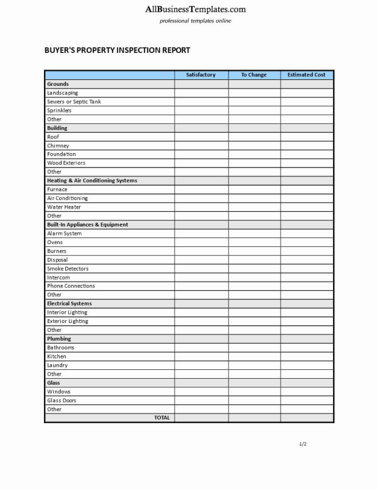 Blank Commercial Roof Inspection Report Template  Example