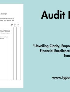 Costum Annual Internal Audit Report Template Word