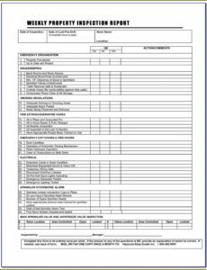 Costum Commercial Property Inspection Report Template