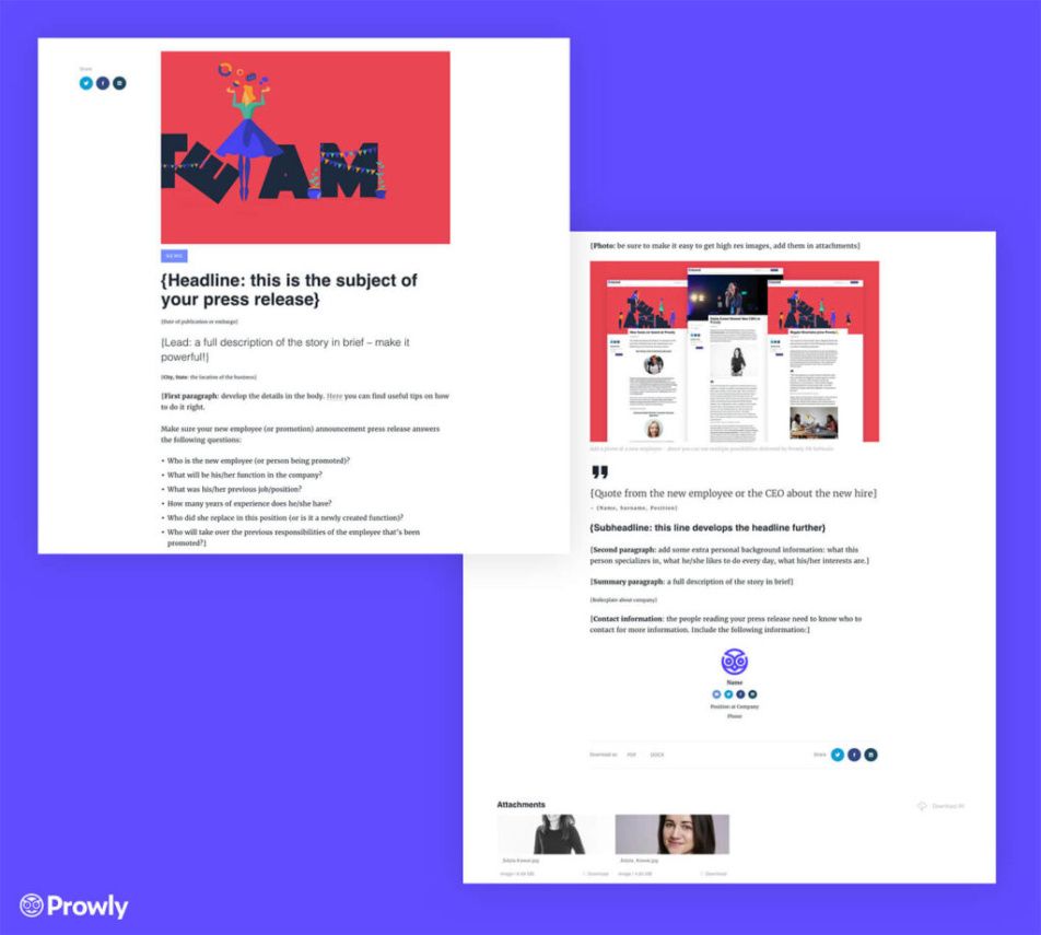 Costum Website Launch Press Release Template Doc Sample