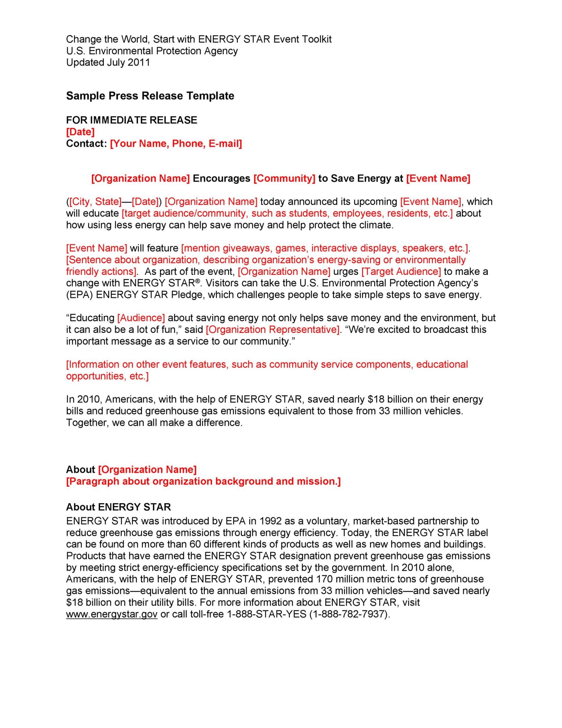 New Office Press Release Template Word Example