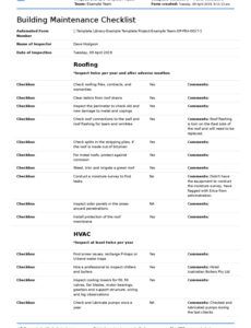 Printable Building Condition Assessment Report Template Pdf