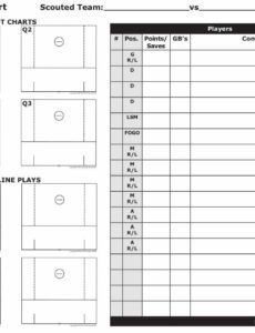 Professional Basketball Player Scouting Report Template Word