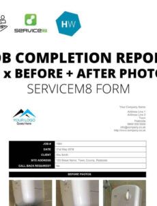 Professional Before And After Report Template Word