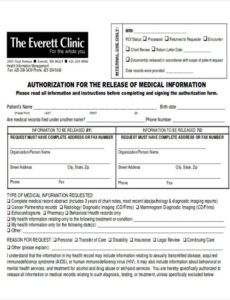 Costum Doctor Work Release Form Template Doc Example