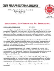 Editable Fire Department Press Release Template Pdf