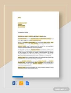 Printable Company Name Change Press Release Template Excel