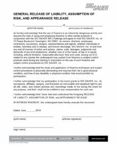 Professional Church Liability Release Form Template Doc Example