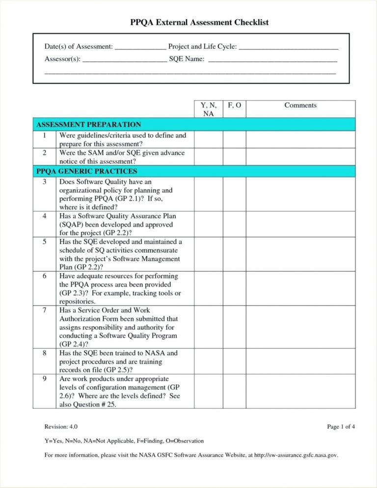 Free Quality Control Format In Excel Assurance Template Free Quality ...