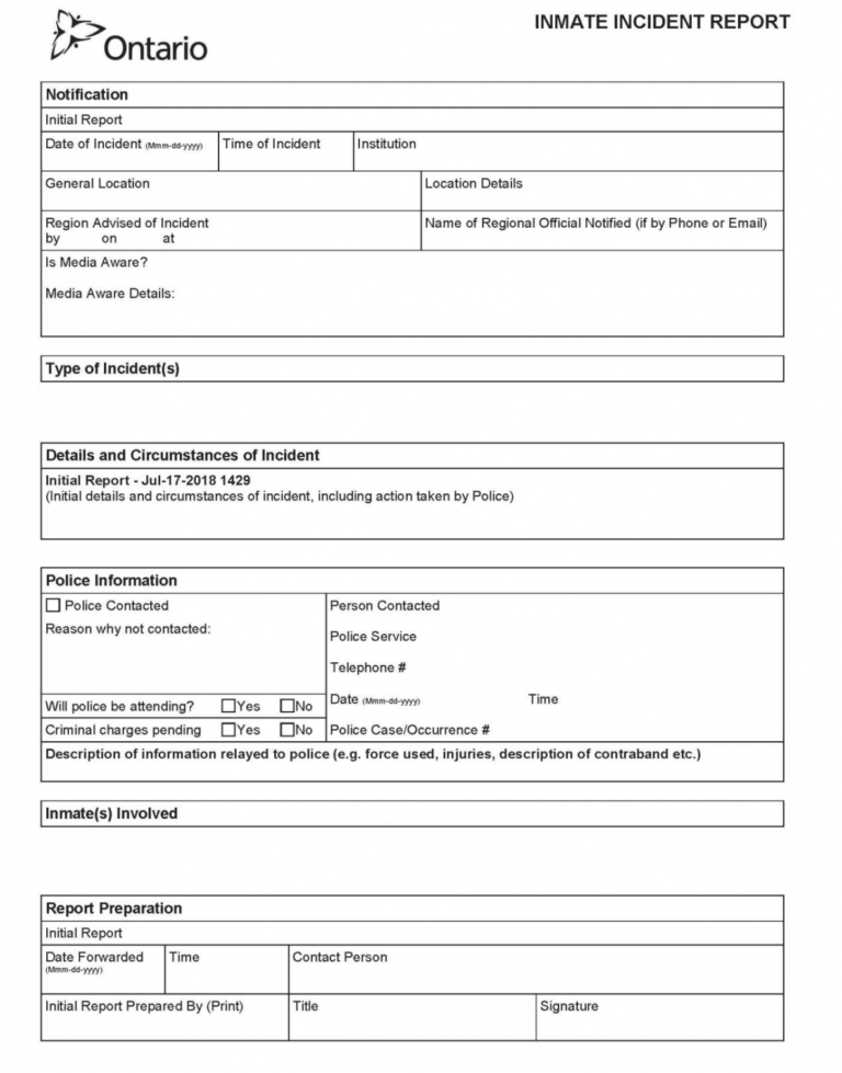 Free Situational Report Template PDF Sample | Stableshvf