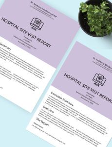 Architect Site Visit Report Template Word