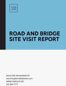 Editable Architect Site Visit Report Template Doc Sample
