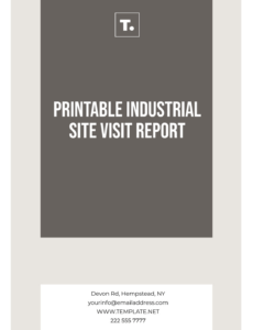 Free Editable Architect Site Visit Report Template Doc Sample